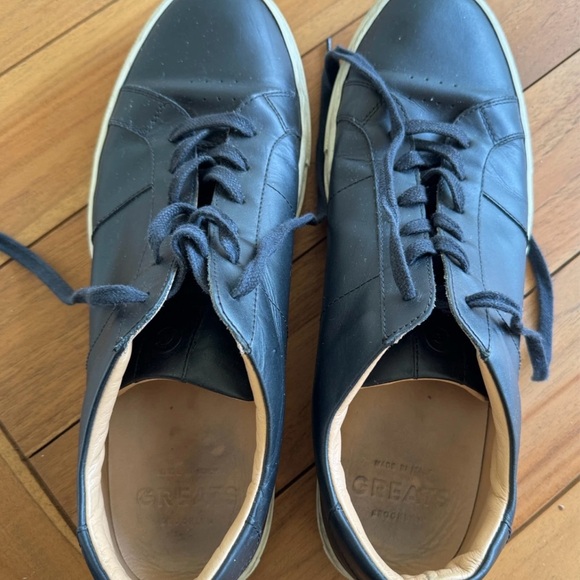 Greats Italy-made Black Leather Men's Sneakers - Picture 4 of 8